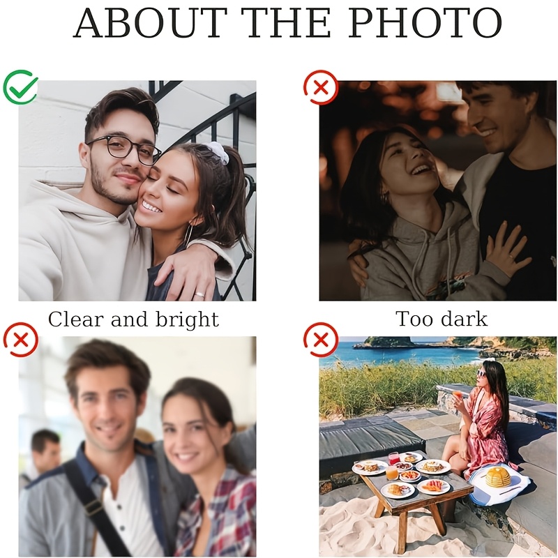 Custom Photo Stainless Steel Heart Shaped Projection Necklace
